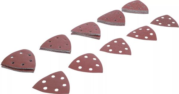 BGS Schleifblatt-Satz für Dreieckschleifer 95 x 95 mm K 40 - 180 50-tlg. 80815